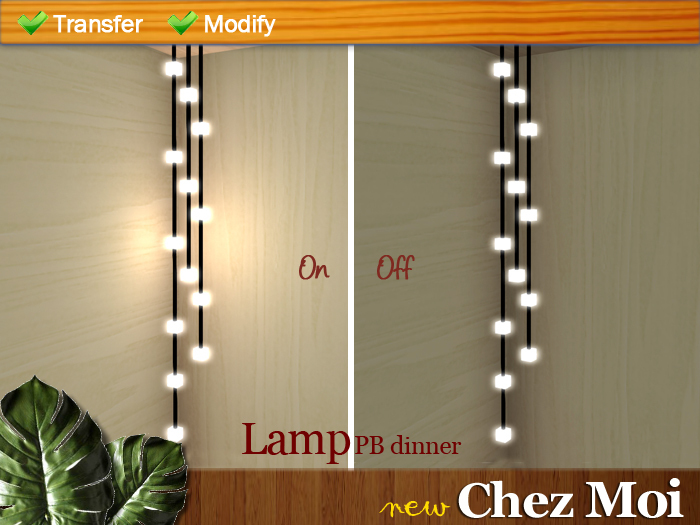 Lamp PB Dinner ♥ CHEZ MOI