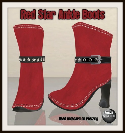 Red Star Ankle Boots