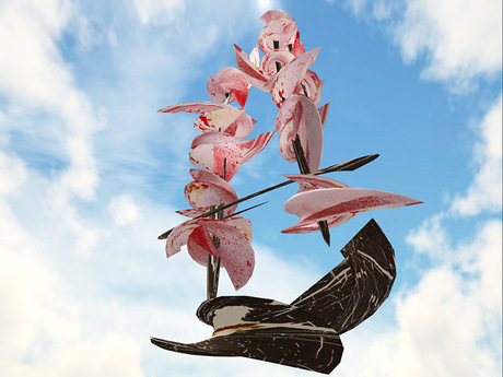 Second Life Marketplace - Blade Riser - Rotate, Abstract Sculpture
