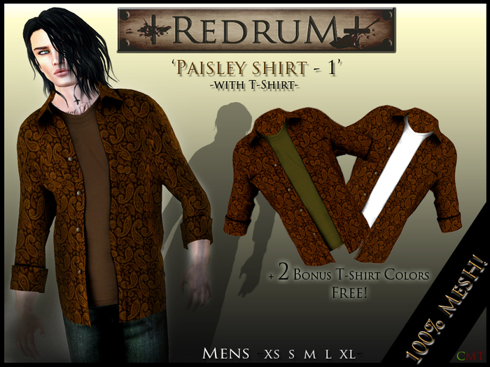 +REDRUM+ Paisley Shirt - 1
