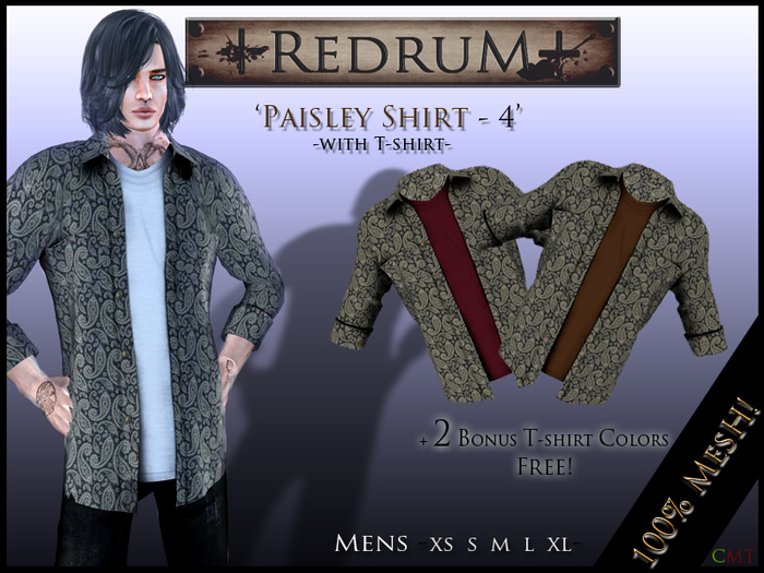 +REDRUM+ Paisley Shirt - 4