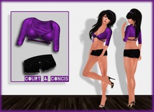 Court & Concis Purple ( Shirt, Shorts, Eyeshadow)