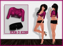 Court & Concis Pink ( Shirt, Shorts, Eyeshadow)