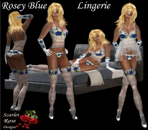 S.R.D. ROSEY BLUE LINGERIE - PROMOTION 