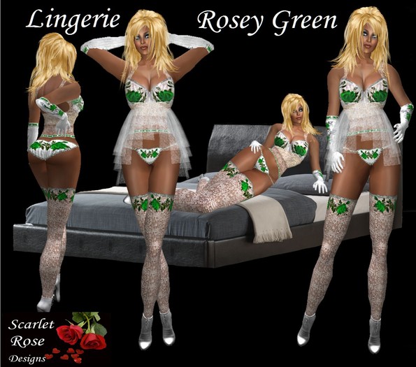 S.R.D. ROSEY GREEN LINGERIE - READY FOR ST. PATRICK'S DAY