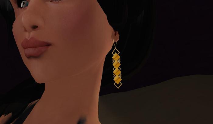 Gold Deco Earrings