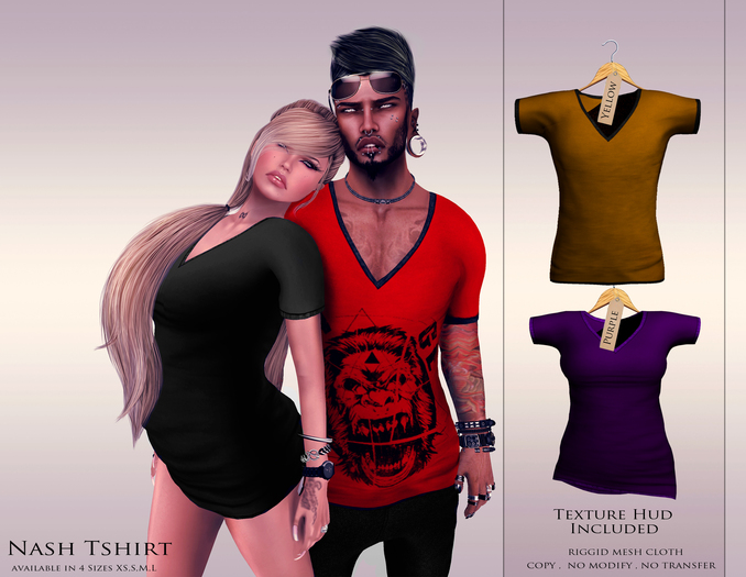 KENVIE . mesh Nash Tshirt Yellow/Purple