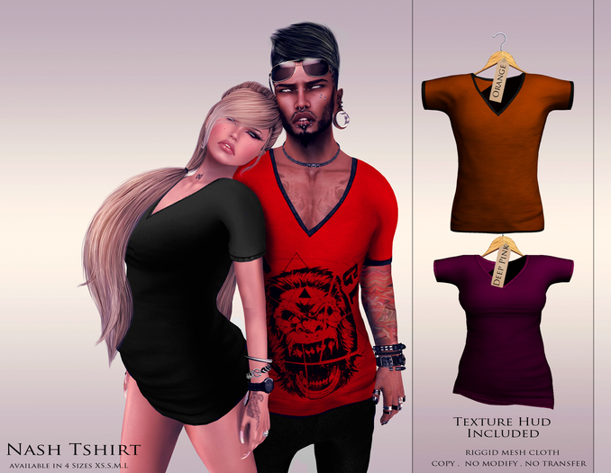 KENVIE . mesh Nash Tshirt Orange/Deep Pink
