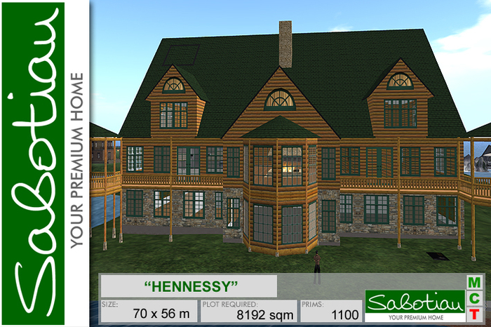 Log Cabin "HENNESSY" -summer- SALE