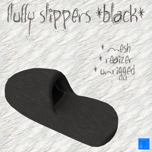 ..DEMO..Fluffy Slippers White box