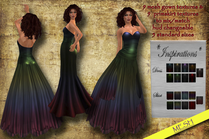 *Inspirations* Color Me Inspired_Sleek gown_xstreet