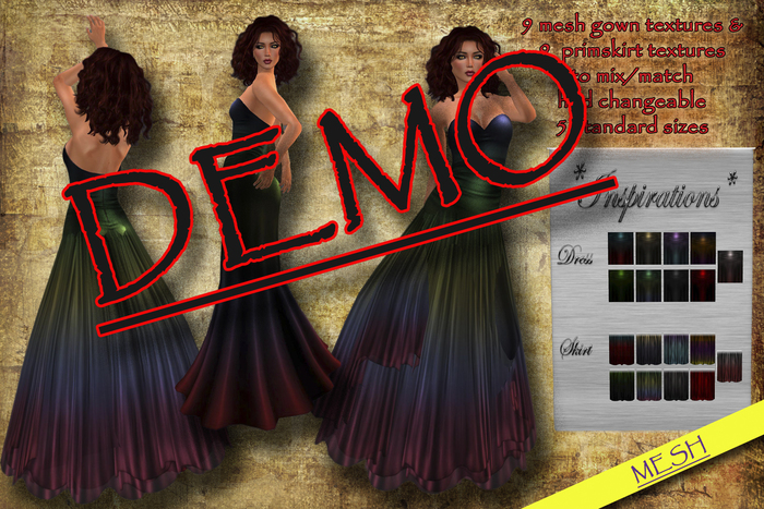 *Inspirations* Color Me Inspired_Sleek gown ~~DEMO~~