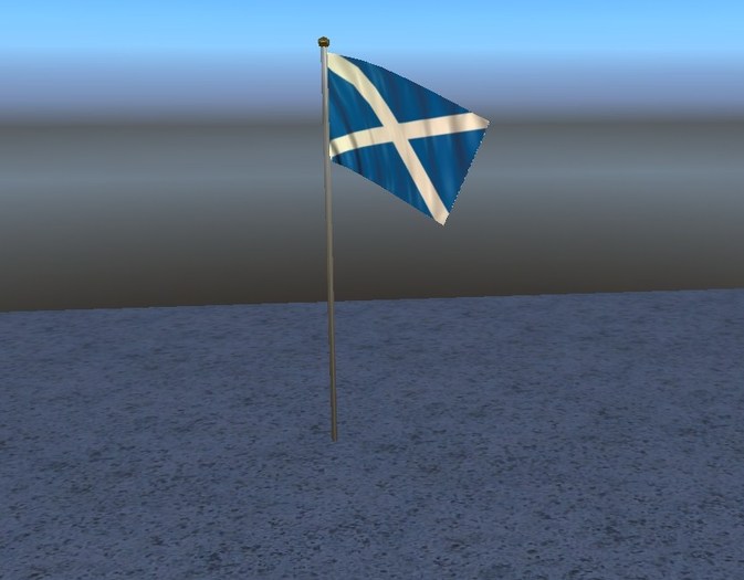 Scottish Flagpole (Boxed)