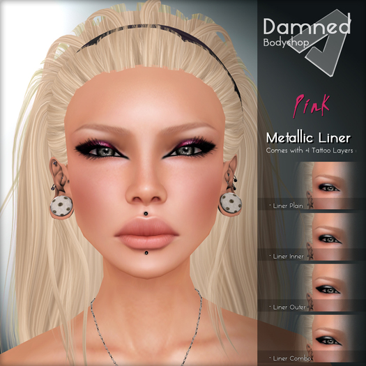 - DAMNED - Metallic Liner  // PINK