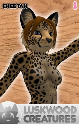 Luskwood Cheetah Furry Avatar - Female