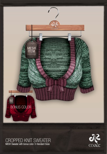 .:MALT:. MESH Cropped Knit - Lulu