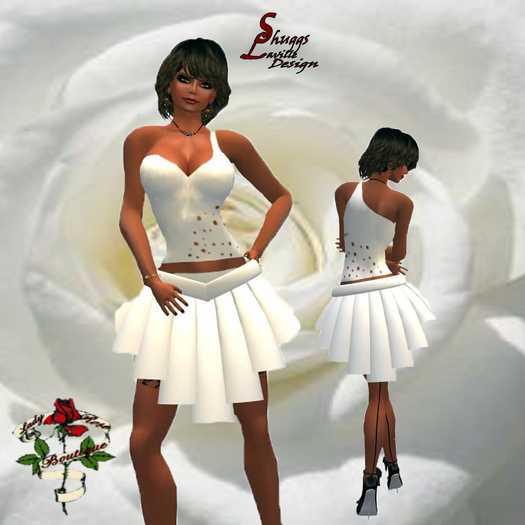25 V Skirt White ~SLD~
