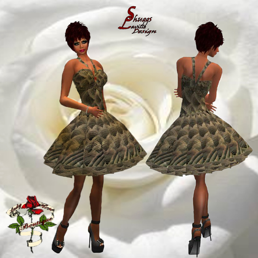 91 Gray Waves Dress ~SLD~