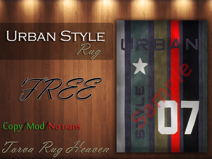 FREE PROMO RUG - Urban Style!!!!!!!!!