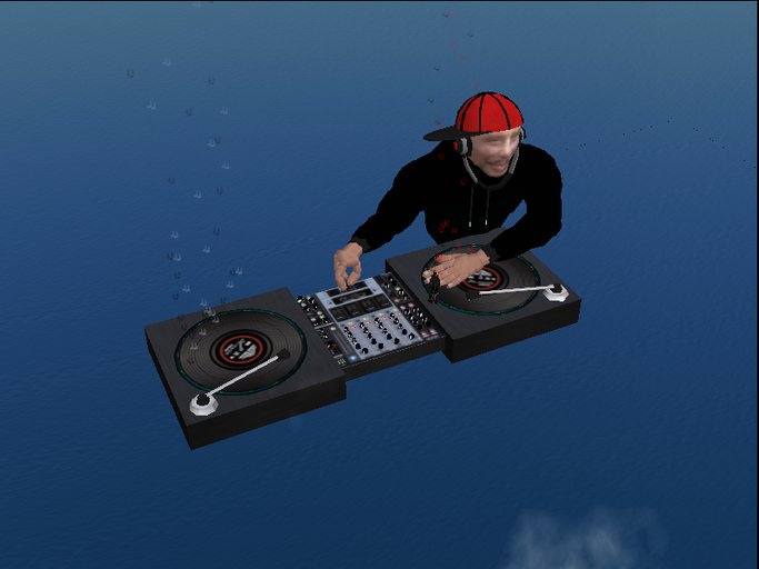LARGE DJ and TURNTABLES *RRR* 