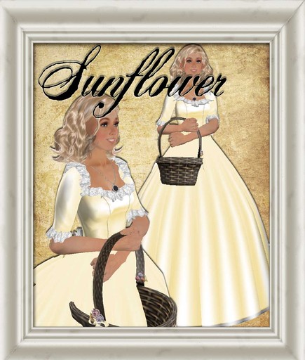 Shabby Chic Sunflower Outfit with Basket