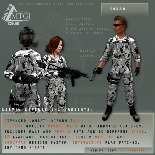 D1&MTG - ACU- Uniform - Urban