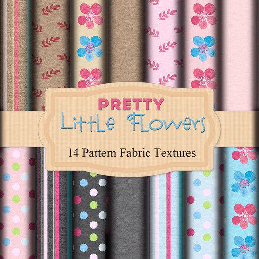 Pretty Little Flowers - Texture Pack of 14