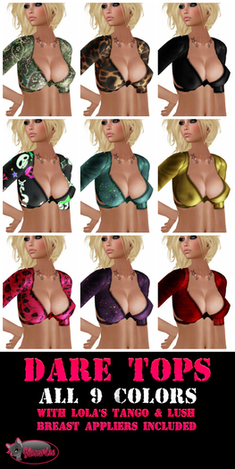 .:Glamorize:. Dare Tops Fatpack - 9 Colors