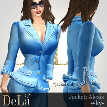 Second Life Marketplace - =DeLa*= Jacket "Alexis" Sky