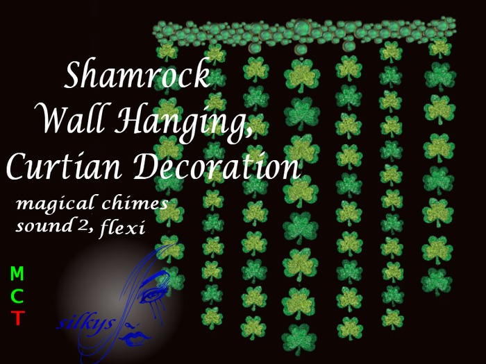 Shamrock~ Wall Hanging, Curtian Decoration