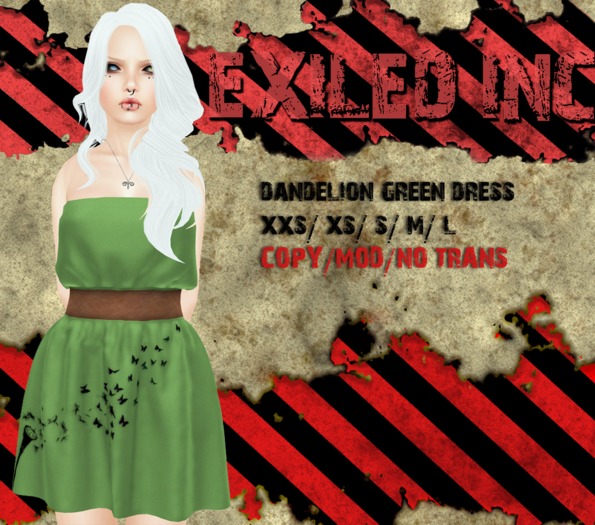 [Exiled Inc.] Dress dandelion green box