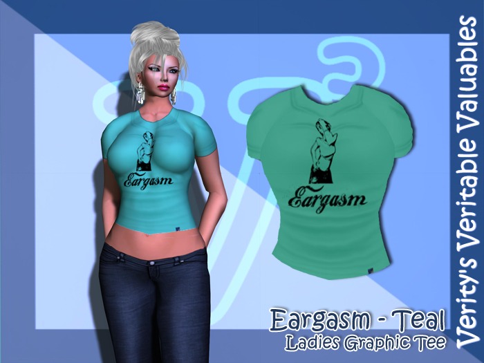 VVV - Eargasm Tee - Ladies Teal (WEAR TO UNPACK)