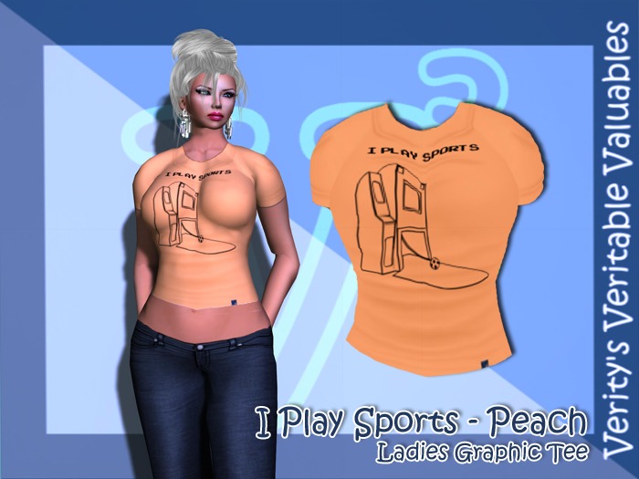 VVV - Play Sports Tee - Ladies Peach (WEAR TO UNPACK)