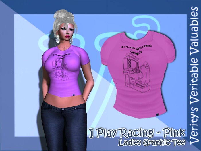 [VStyle] Play Racing Tee - Ladies Pink