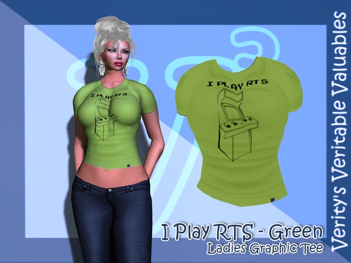 [VStyle] I Play RTS Tee - Ladies Green