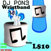 Vinyl Scratch Wristband(boxed)