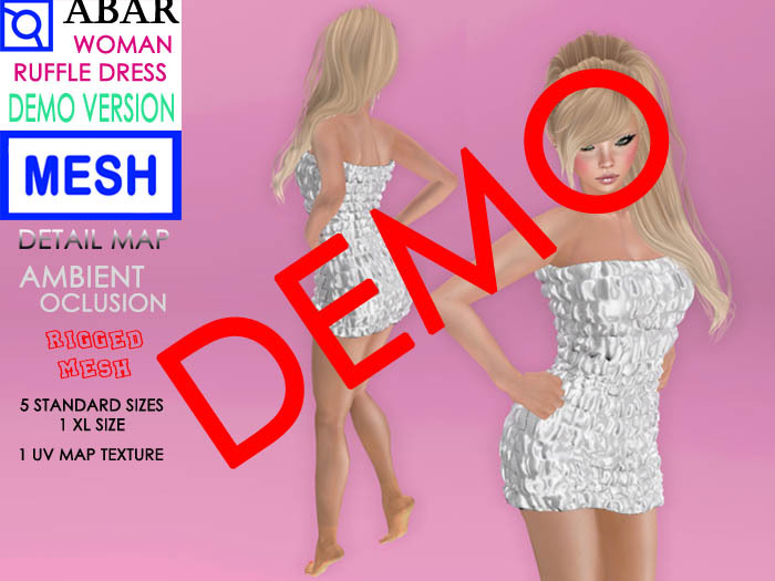 ABAR - CL016 WOMAN RUFFLE DRESS - DEMO