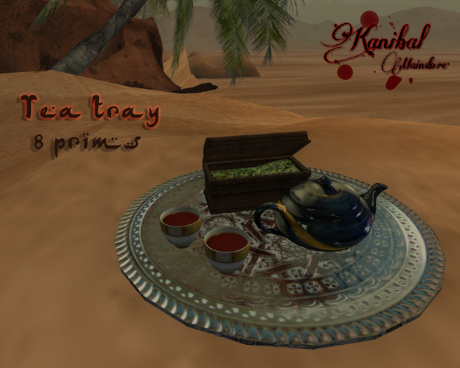 Taharian tea tray BOXED