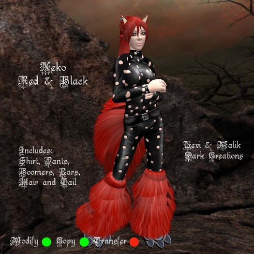 Neko Red & Black