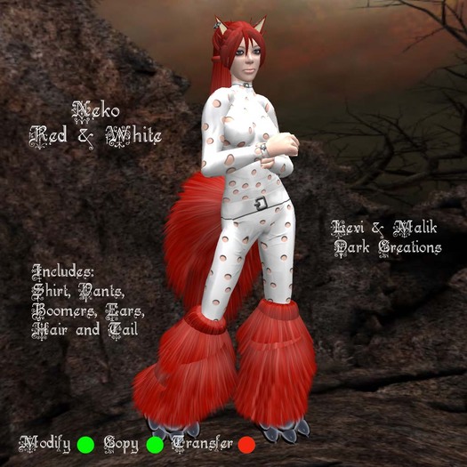 Neko Red & White