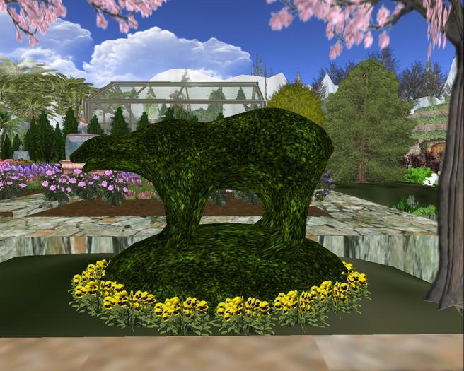 Polar Bear  Topiary , 3 Prim set