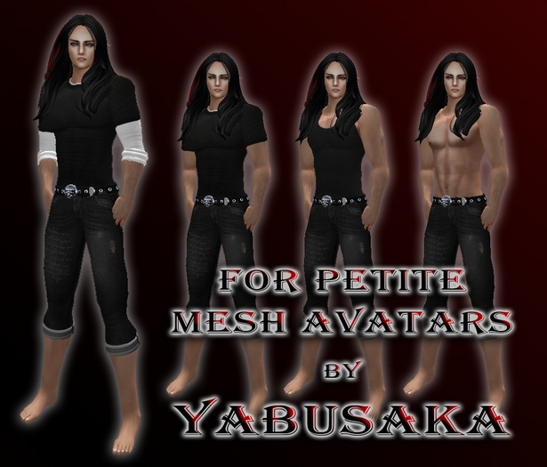 Black jeans with T-shirts (2)
