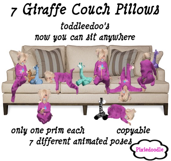 Pixiedoodle~Giraffe Couch Pillows (copy only)