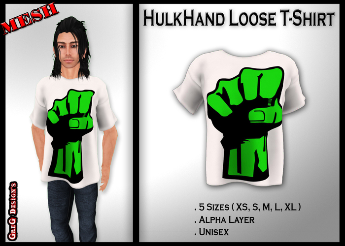 !PROMO!*GD* - HulkHand Loose T-Shirt ::MESH