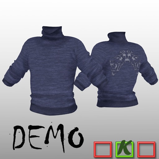 ::: EhR :::_ Mesh _ sweater ( blue ) DEMO