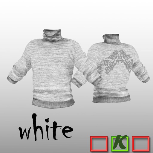 ::: EhR ::: _ Mesh _ sweater (white)