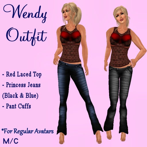 Wendy Teal Outfit (SImply Red Creations)