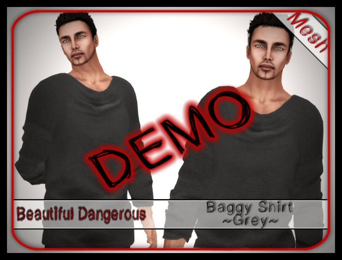 ! Beautiful Dangerous ! Baggy Mesh Shirt ~Demo~