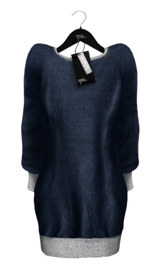 .: ryvolter :. Jersey Low-Back Tunic - Navy