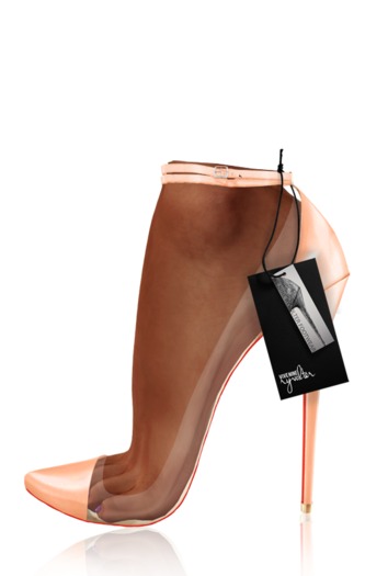 .: ryvolter :. Ulla Translucent Pumps - Peach